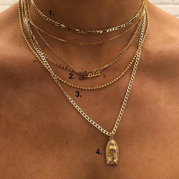 The M Jewelers Gold Figaro Chain Choker - Picture 7 of 7